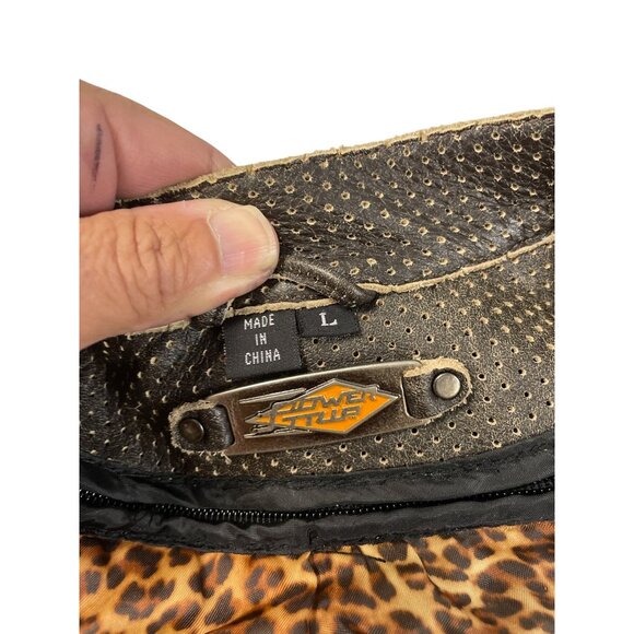 Power Trip Womens Brown Leather Motorcycle casual Jacket SKU 9247 - Picture 11 of 16